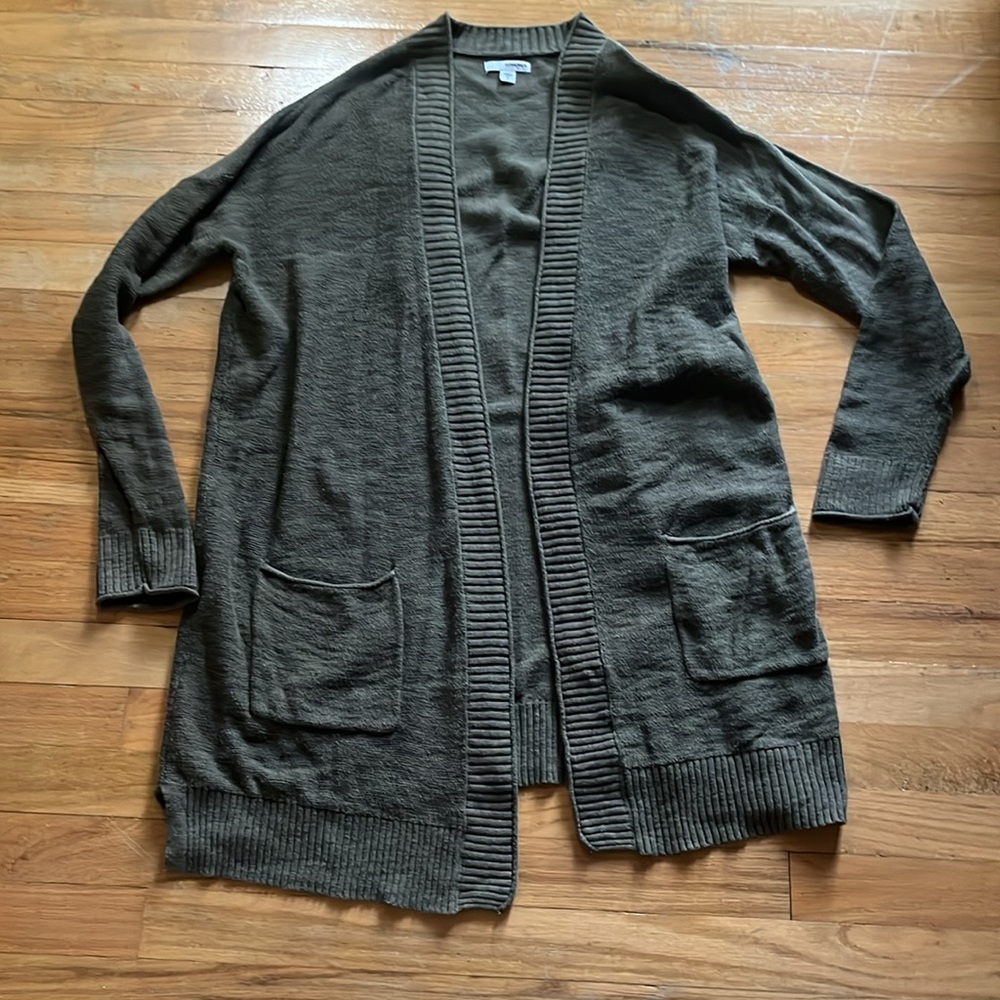 Sonoma Green Knit Cardigan